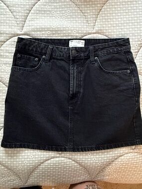 ASOS Classic Black Denim Mini Skirt